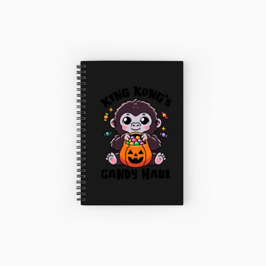 Kingkong's Candy Haul Halloween Trick-or-Treat Bag Spiral Notebooks   Ruled Line