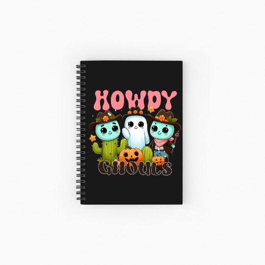 Howdy Ghouls Spiral Notebooks   Ruled Line