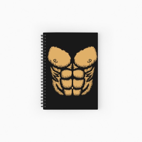 Monkey Chimpanzee Muscular Body Ape Spiral Notebooks   Ruled Line