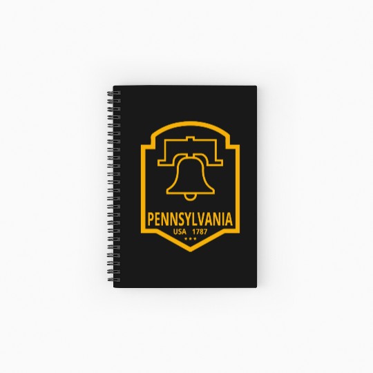 Vintage Pennsylvania Emblem with Liberty Bell Spiral Notebooks   Ruled Line