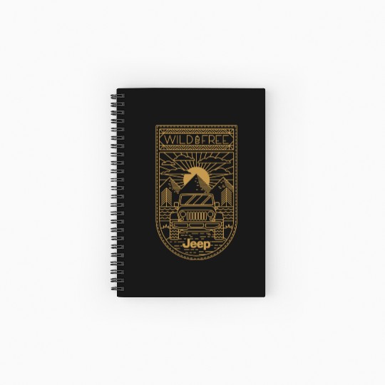 Jeep Wild and Free Spiral Notebooks   Ruled Line