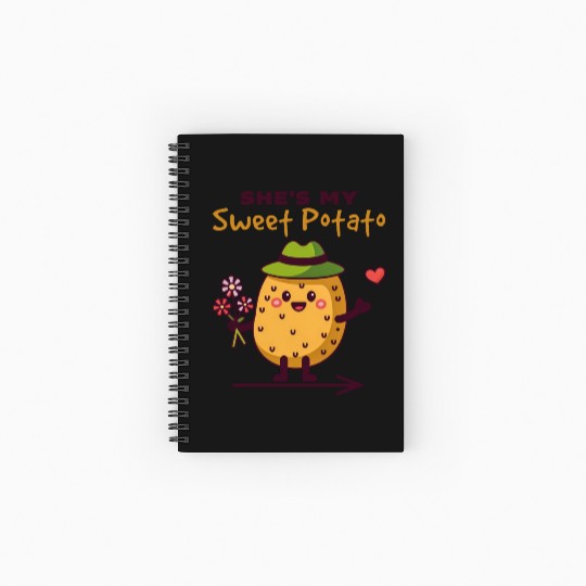 She's My Sweet Potato Funny Matching Couples Spiral Notebooks   Ruled Line