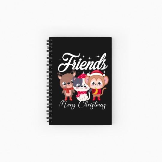 Best Friends Christmas Spiral Notebooks   Ruled Line