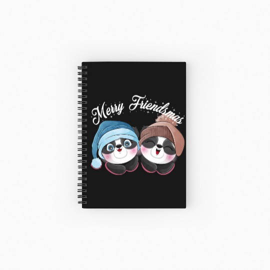 Best Friends Christmas Spiral Notebooks   Ruled Line