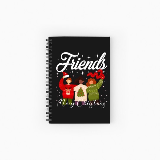Best Friends Christmas Spiral Notebooks   Ruled Line