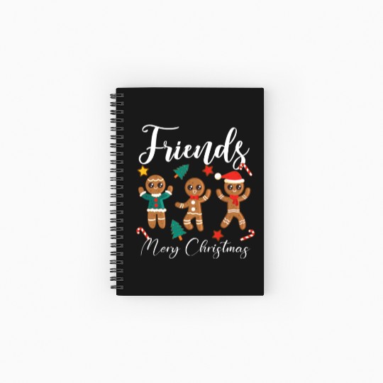 Best Friends Christmas Spiral Notebooks   Ruled Line