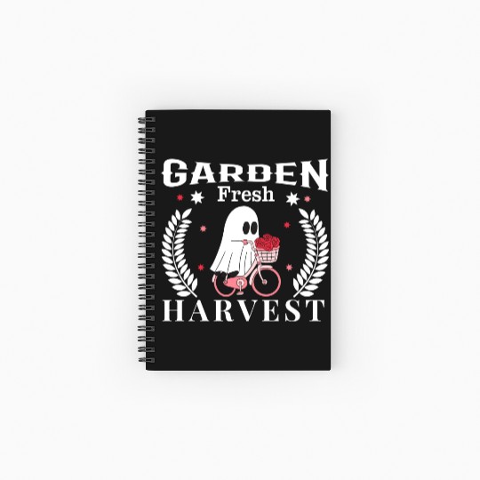 Garden Fresh Harvest, Flowers Harvest Design Spiral Notebooks   Ruled Line