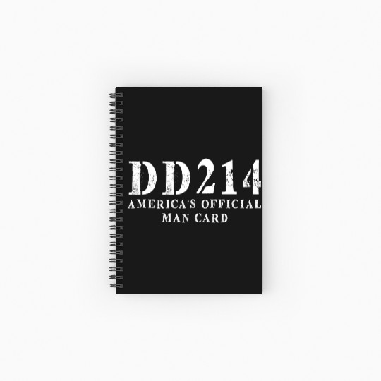 DD214 America s Official Man Card Spiral Notebooks   Ruled Line