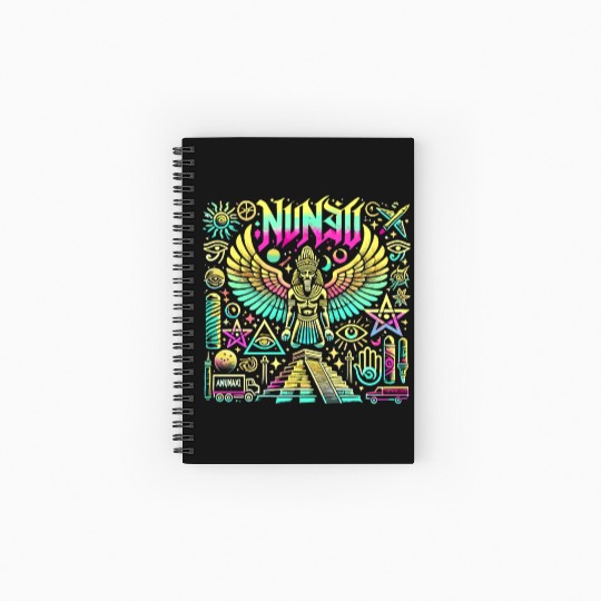 Anunakiz Celestial Enki Guardian Spiral Notebooks   Ruled Line