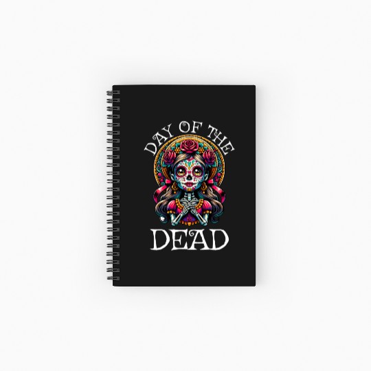 Day of the Dead Karnival, Halloween and Día de los Spiral Notebooks   Ruled Line
