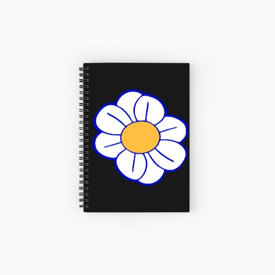 Beautiful White Daisies Flowers Spring Summer Fun Spiral Notebooks   Ruled Line