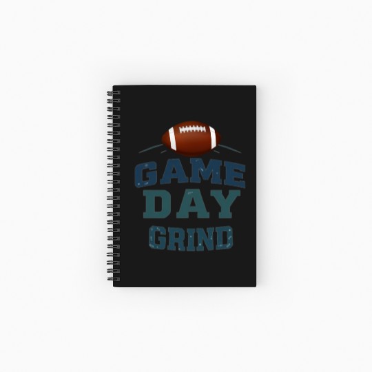 Game Day Challenge - Grind to the Finish, football Spiral Notebooks   Ruled Line