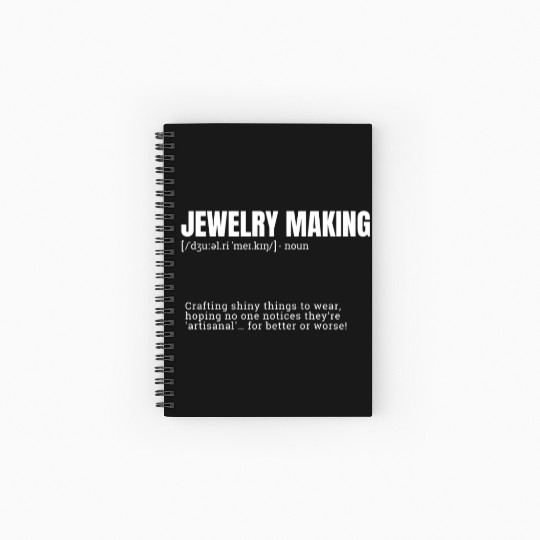 Jewelry Making Indoor Hobbies Definition Product T Spiral Notebooks   Ruled Line