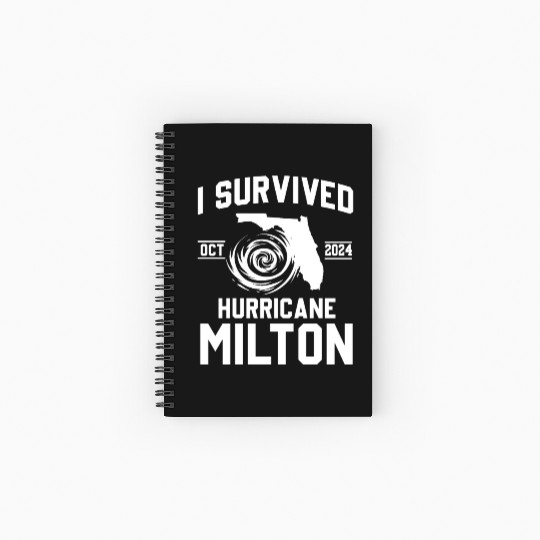 I survived Hurricane Milton October 2024 Spiral Notebooks   Ruled Line
