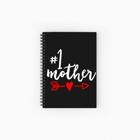 Mother Number 1 Mom Mama Mothers Day Mother In Law Spiral Notebooks   Ruled Line