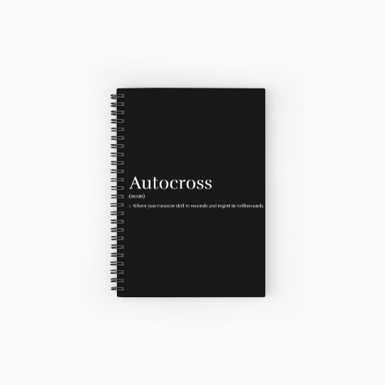 Autocross Definition: Regret Spiral Notebooks   Ruled Line