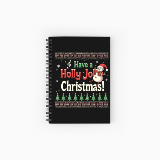 Have a holly joy christmas Spiral Notebooks   Ruled Line