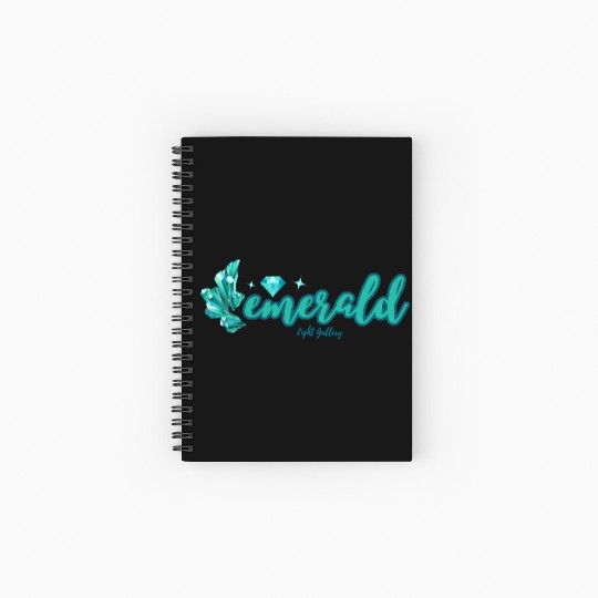 Emerald gemstone jewel Spiral Notebooks   Ruled Line