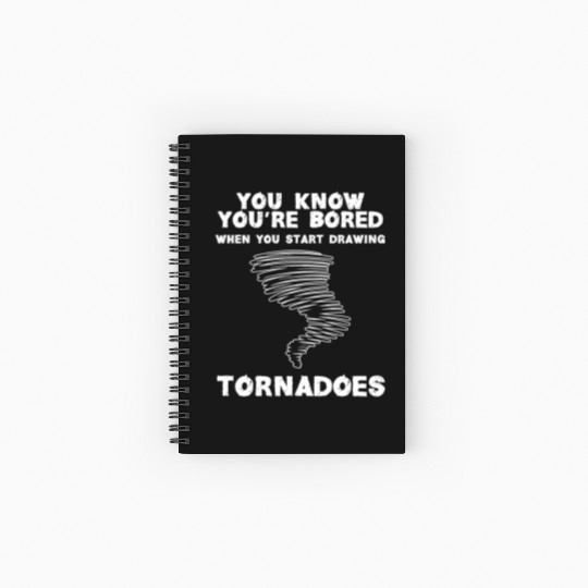 Funny science humor nerd geek tornado Spiral Notebooks   Ruled Line