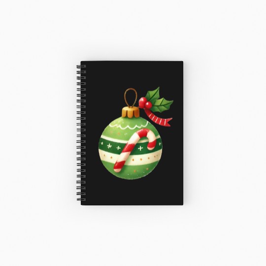 Merry Christmas, Christmas Coquette Bow Spiral Notebooks   Ruled Line