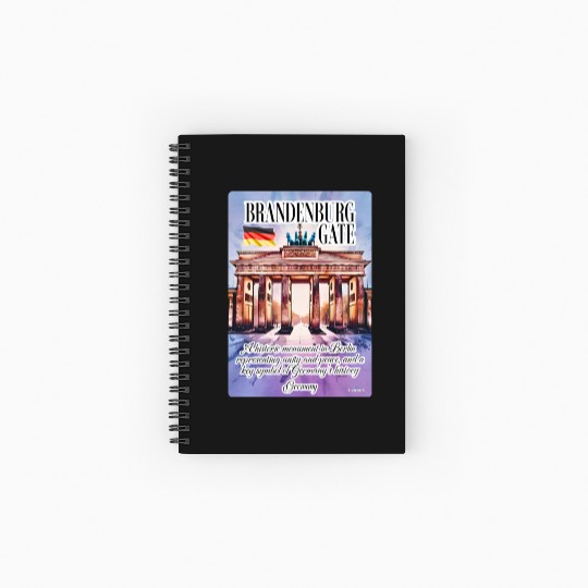 Brandenburg Gate A historic monument in Germany V2 Spiral Notebooks   Ruled Line