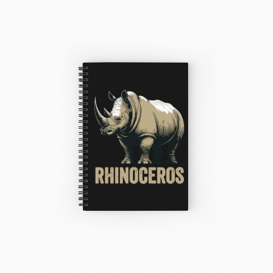 Rhinoceros Rhino Safari African Animal Spiral Notebooks   Ruled Line