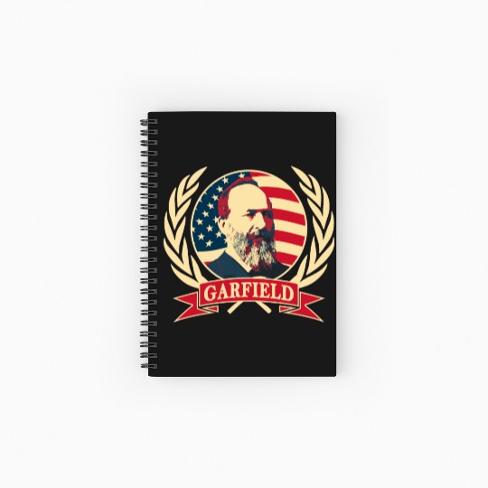 President James Abraham Garfield Spiral Notebooks   Ruled Line