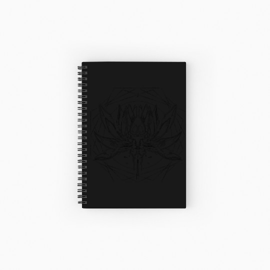 Sound Lotus Black Spiral Notebooks   Ruled Line