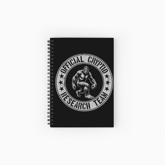 Official Cryptid Research Team Cryptids Sasquatch Spiral Notebooks   Ruled Line