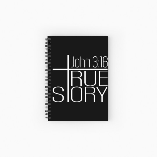 John 2:16 True Story Bible Text Christian Christia Spiral Notebooks   Ruled Line