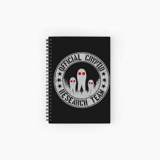 Cryptid Research Team Aliens Fresno Nightcrawlers Spiral Notebooks   Ruled Line