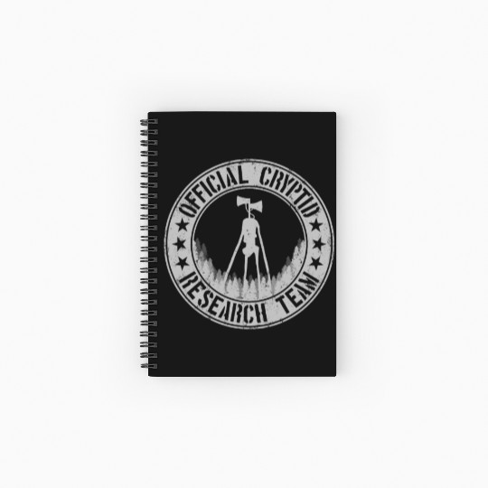 Cryptid Research Team Sirenhead Aliens Siren Head Spiral Notebooks   Ruled Line