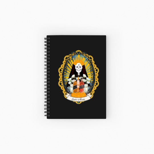 Regal Santa Muerte Spiral Notebooks   Ruled Line