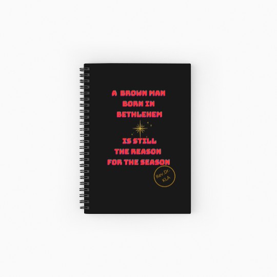 Brown Man Born In Bethlehem 2 Spiral Notebooks   Ruled Line