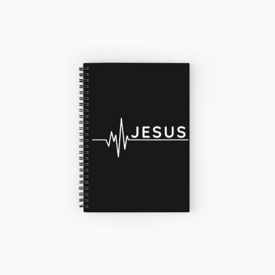Jesus is my heartbeat Spiral Notebooks   Ruled Line
