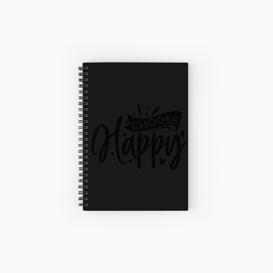 Choose happy Spiral Notebooks   Ruled Line