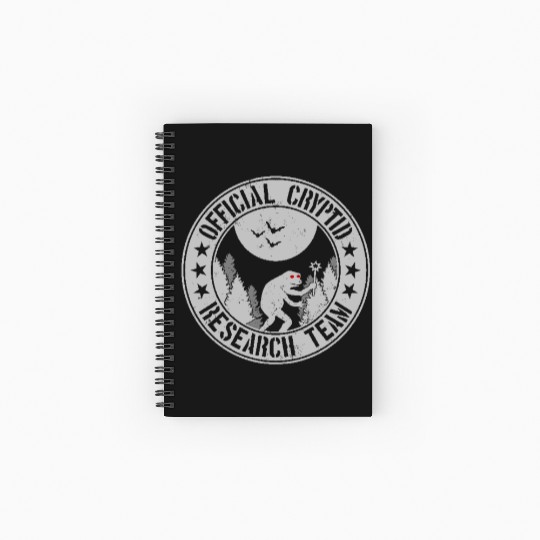 Cryptid Research Team | Cryptids Loveland Frogman Spiral Notebooks   Ruled Line