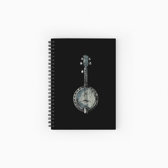 Banjo Graphic Spiral Notebooks   Ruled Line