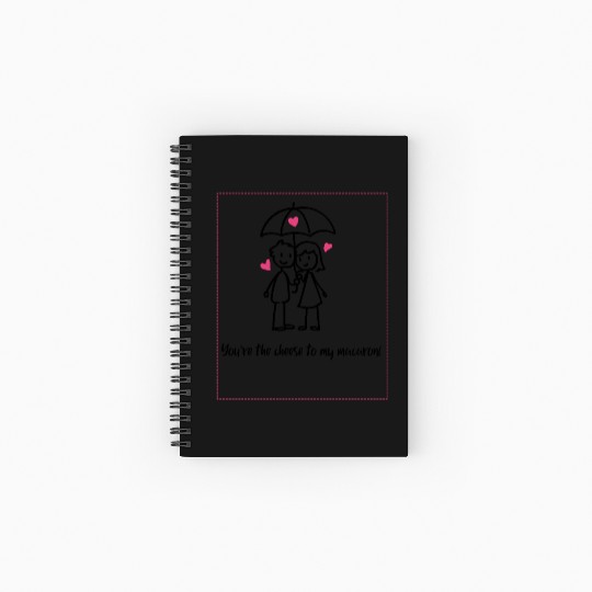 You’re the Cheese to My Macaroni Valentine Day Spiral Notebooks   Ruled Line