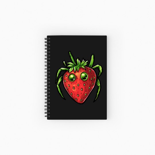 Strawberry Spider Strawberry Spider Spiral Notebooks   Ruled Line
