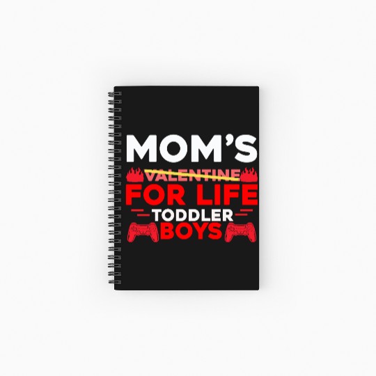 Mom s Valentine for Life Toddler Boys Spiral Notebooks   Ruled Line