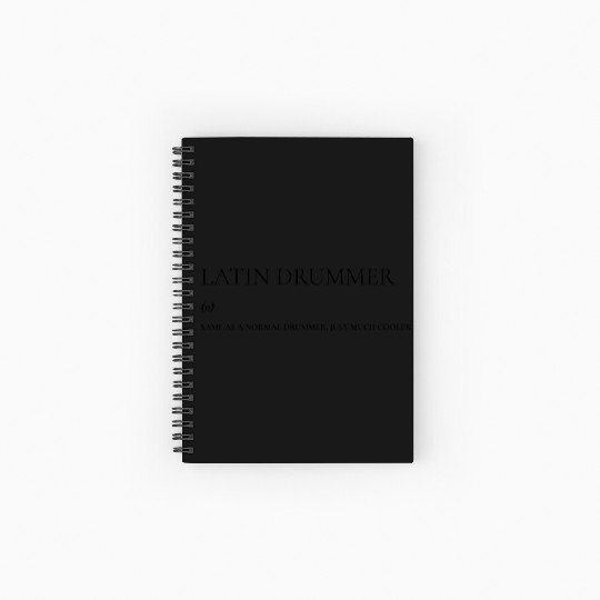 Latin Drummer Definition Spiral Notebooks   Ruled Line