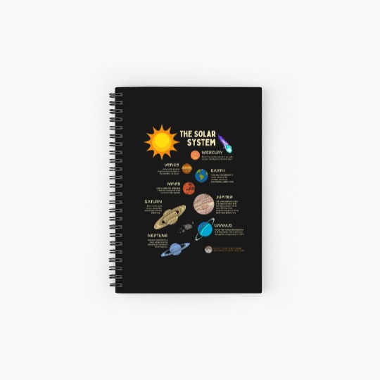 The Solar System Planets Spiral Notebooks   Ruled Line