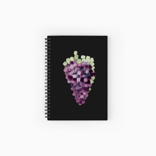 Grape Mosaic Spiral Notebooks   Ruled Line