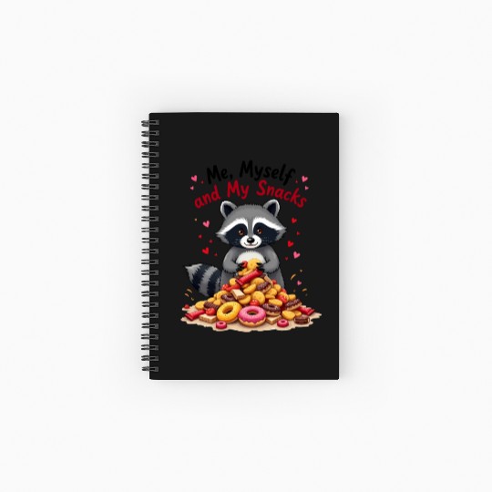 Me, Myself, and My Snacks Spiral Notebooks   Ruled Line