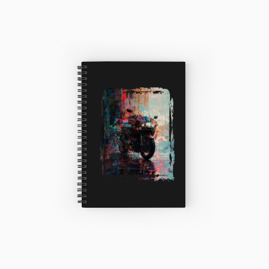 Motorcycle abstract Spiral Notebooks   Ruled Line