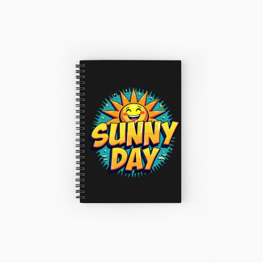 Sunny Day Sun Summer Vacation Spiral Notebooks   Ruled Line
