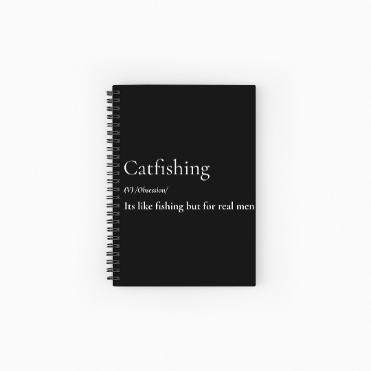 Catfishing Definition Spiral Notebooks   Ruled Line