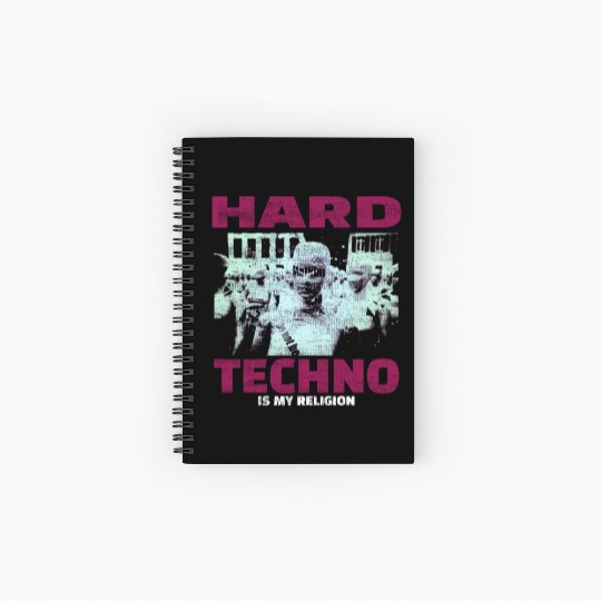 Techno House Party EDM Festival Goa Electro Rave Spiral Notebooks   Ruled Line