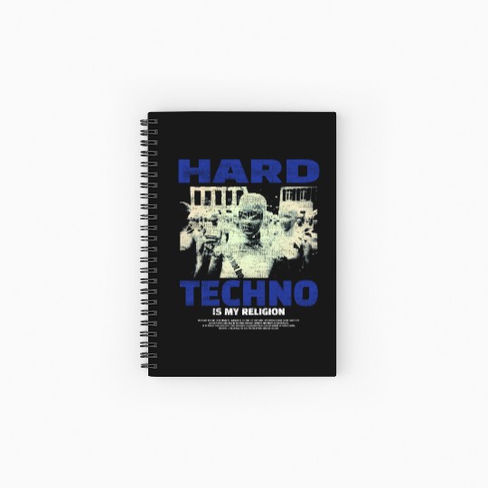 Techno House Party EDM Festival Goa Electro Rave Spiral Notebooks   Ruled Line